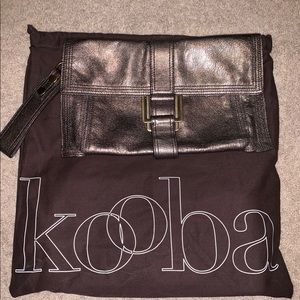 Kooba oversized metallic clutch